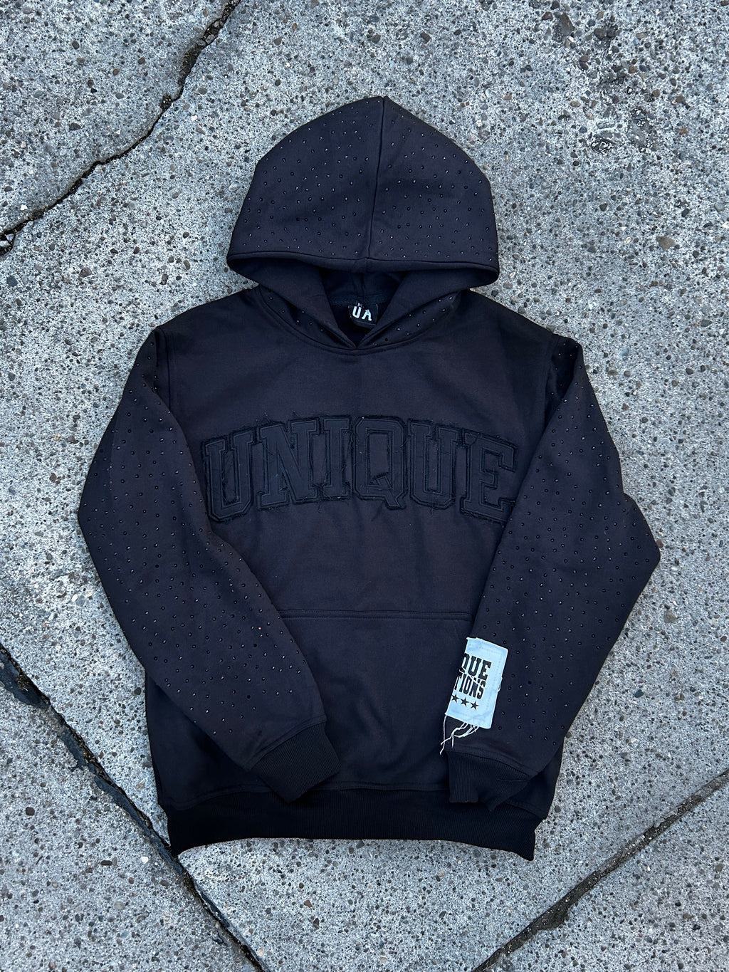 Unique Rhinestone Hoodie