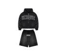Unique Zip + Shorts Set (Black)