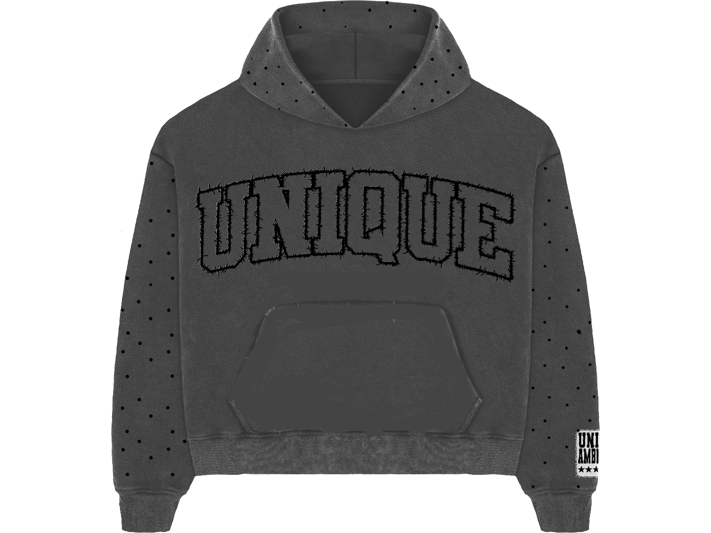 Unique Rhinestone Hoodie