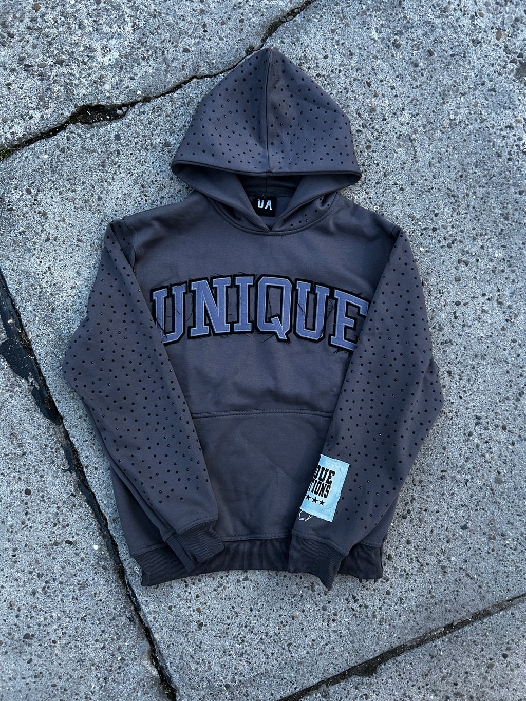 Unique Rhinestone Hoodie