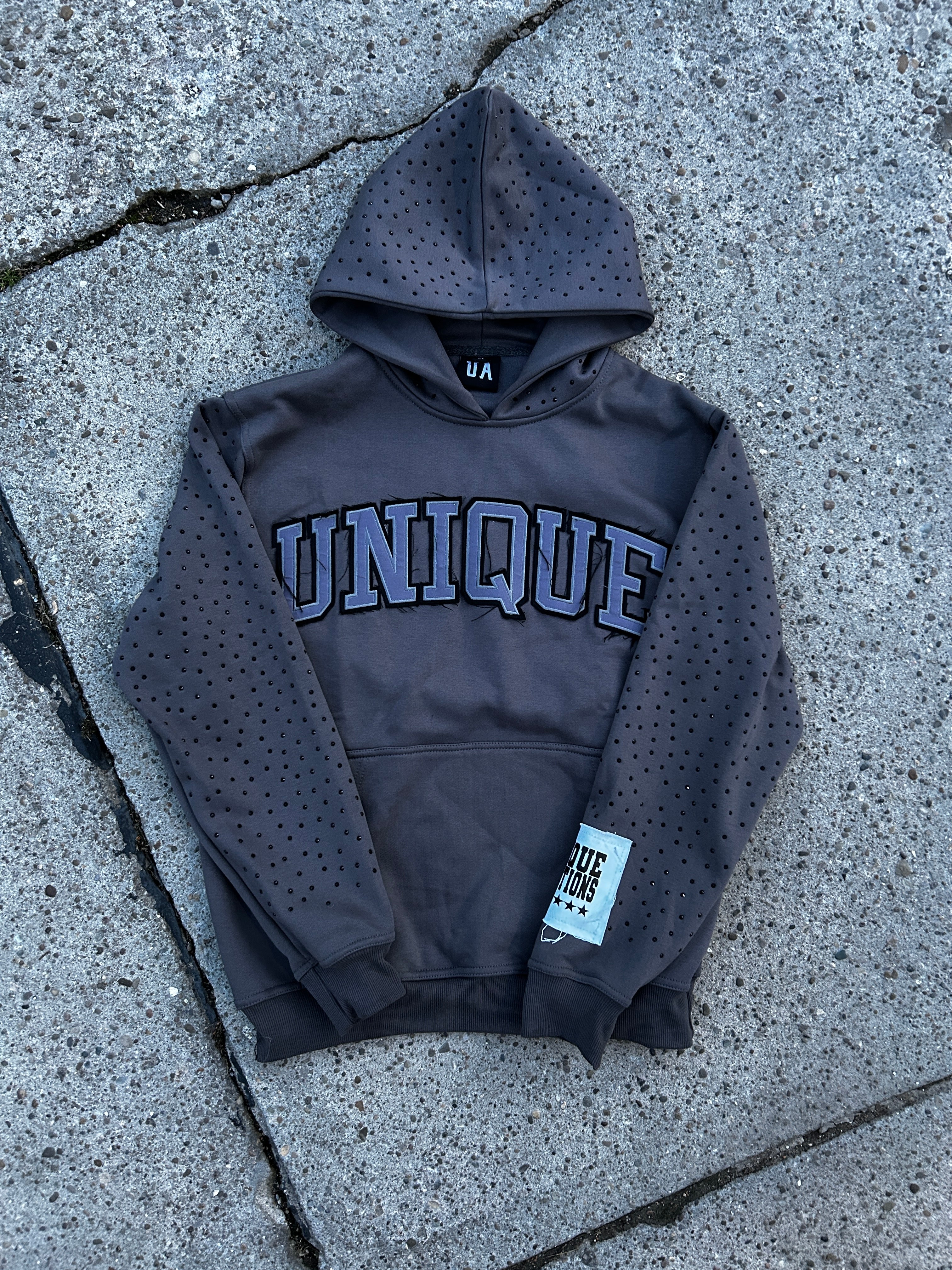 Unique Rhinestone Hoodie