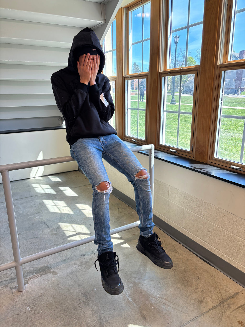 Unique Rhinestone Hoodie