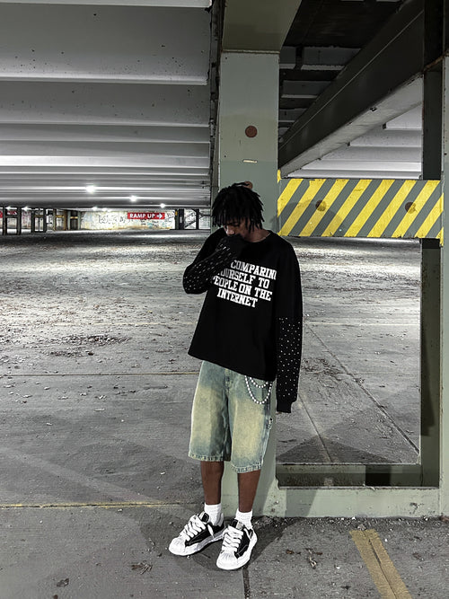 Internet Comparison Double Layer Tee